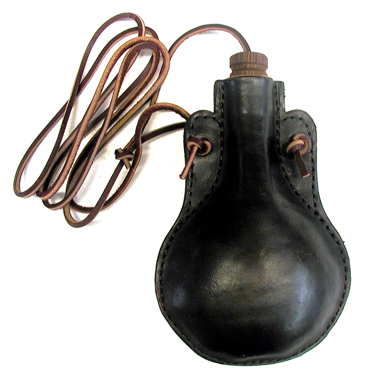 OC Hard Leather Bullet Bag Flask October Country